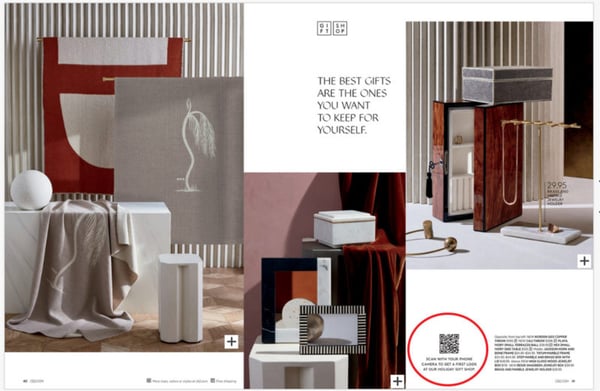 CB2 catalog uses QR codes to deepen relationship with audience