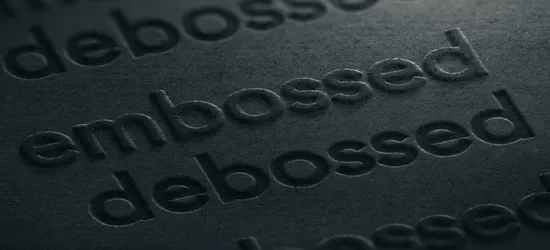 Texture Talks: Embossing vs. Debossing for Your Print Collateral