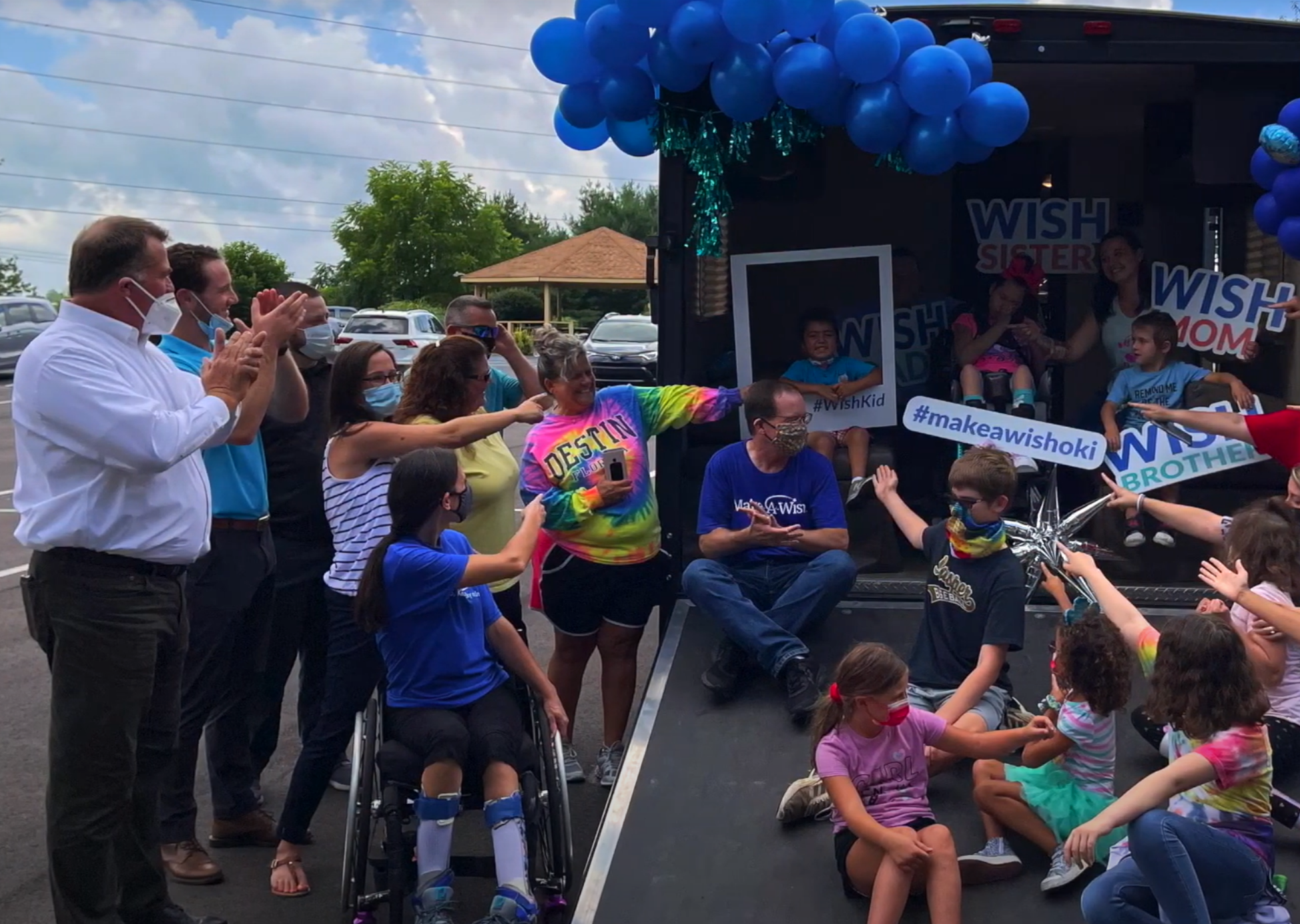 Make-A-Wish® wish kid Sammy celebrates his Wish Reveal with family, friends and Indianapolis community members.